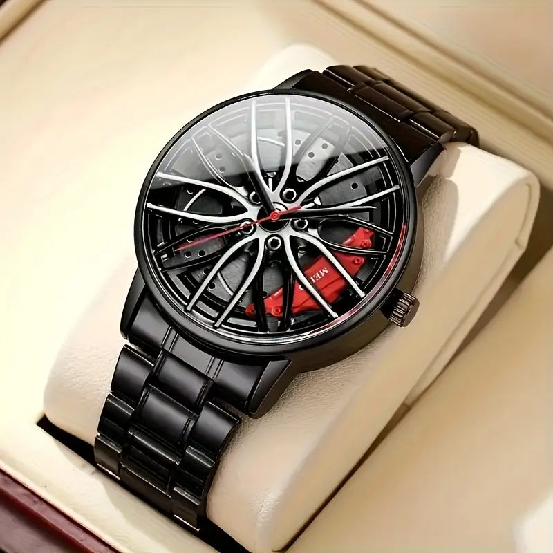 “AlloyRim Chrono – Car Rim Inspired Men’s Watch”