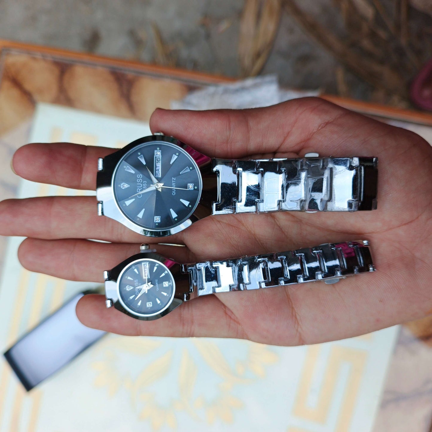 💑 2PCS Lovers Watches – Elegant ⌚ Chic 💼 Trendy 🏃 Durable Couple Set
