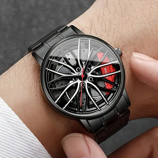 “AlloyRim Chrono – Car Rim Inspired Men’s Watch”