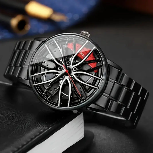 “AlloyRim Chrono – Car Rim Inspired Men’s Watch”